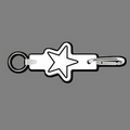 Key Clip W/ Key Ring & 5 Point Star Key Tag